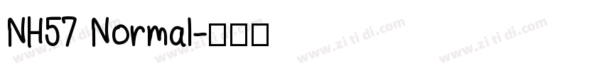 NH57 Normal字体转换